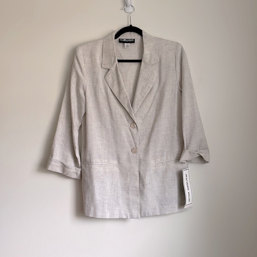 NWT VTG Linen Blazer